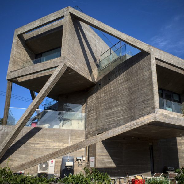 Brutalist house on Jeju Island