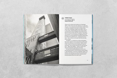 Internal spread of the Brutalist London book by Owen Hopkins
