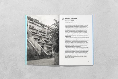 Internal spread of the Brutalist London book by Owen Hopkins