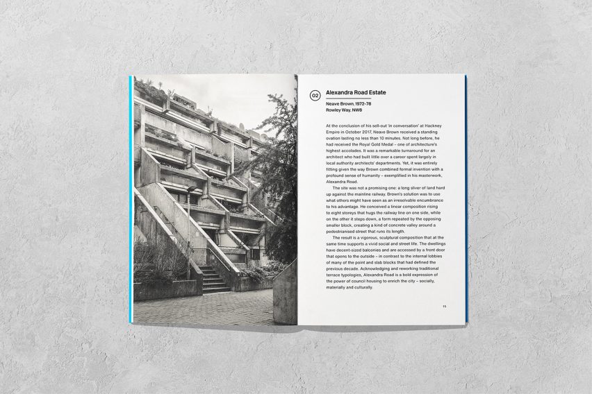 Internal spread of the Brutalist London book by Owen Hopkins
