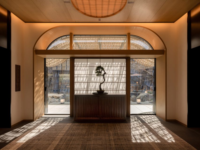Capella Kyoto hotel by Kengo Kuma and Associates, with interiors by Brewin Design Office
