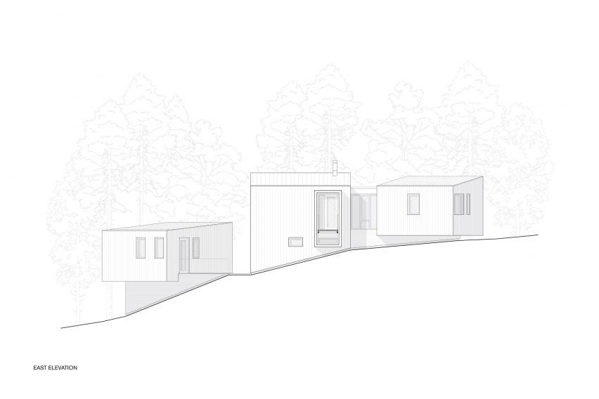Elevation of Cedar's Kin by Omar Gandhi Architects