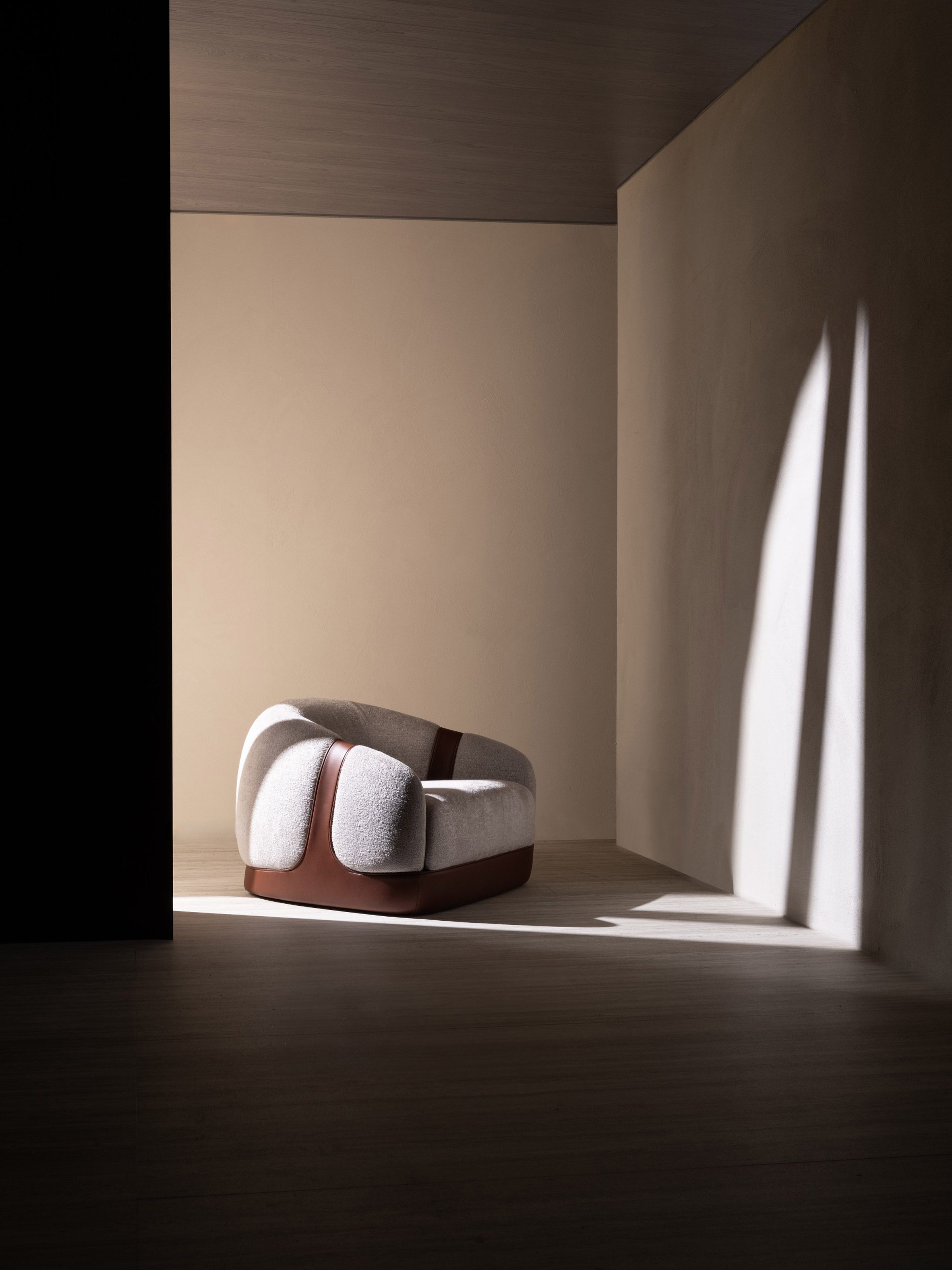 Neutral Corsetto armchair