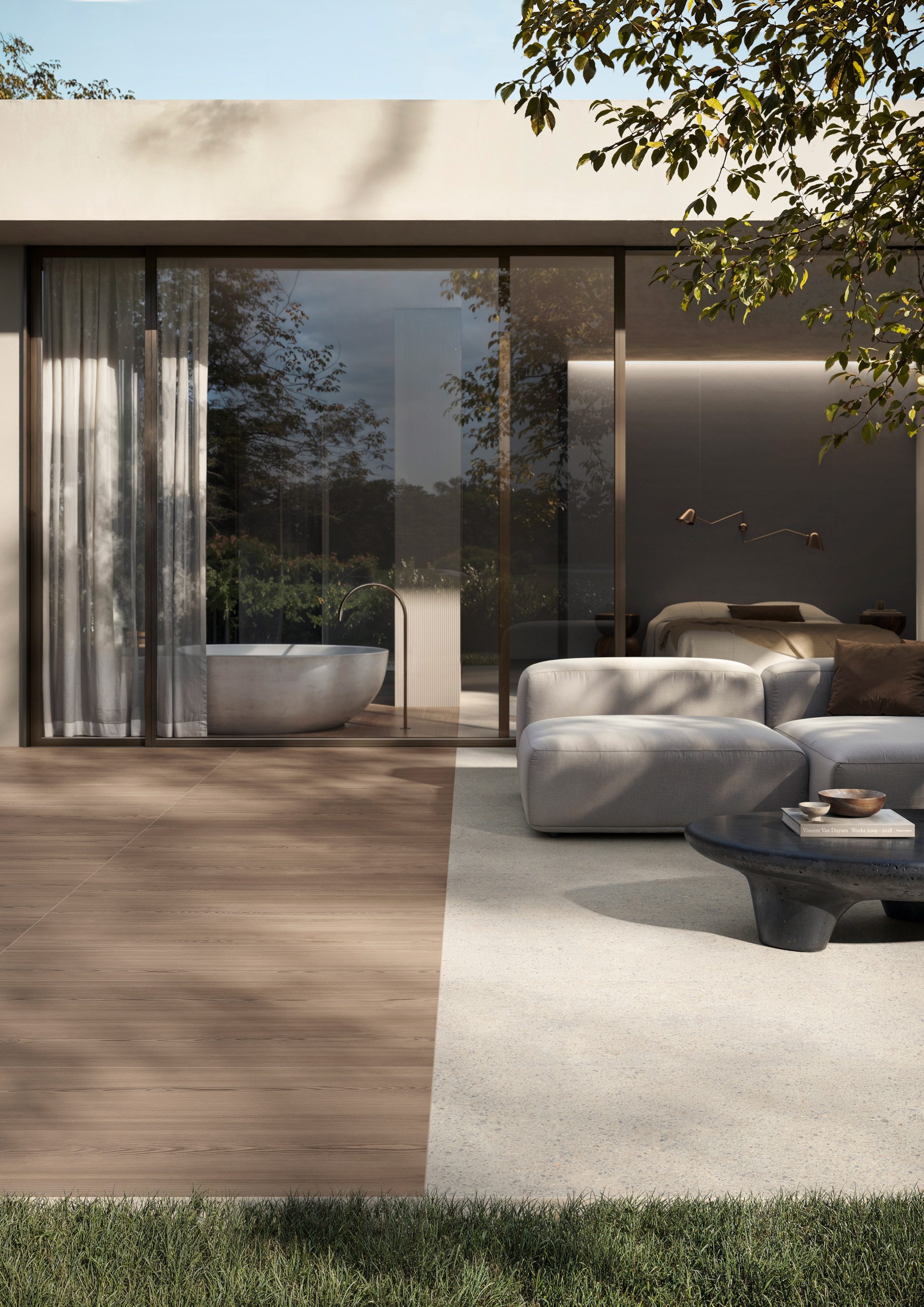 Elements Pebbles outdoor tiles by Casalgrande Padana