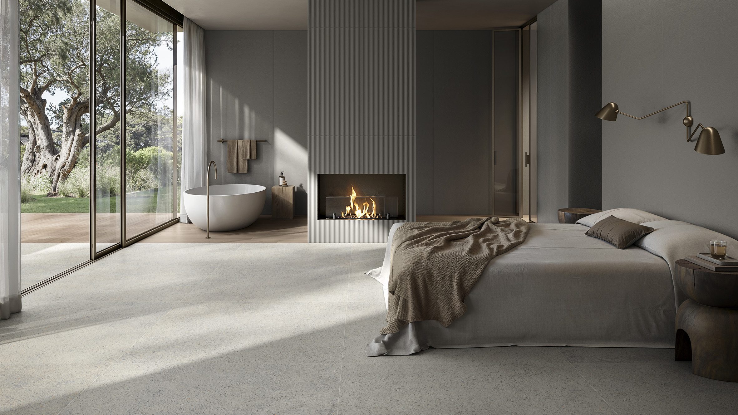Elements Pebbles outdoor tiles by Casalgrande Padana
