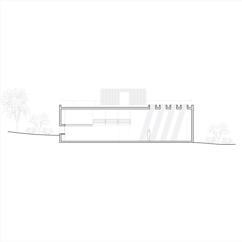 Section of Atelier Cambre by Esteras Perrote