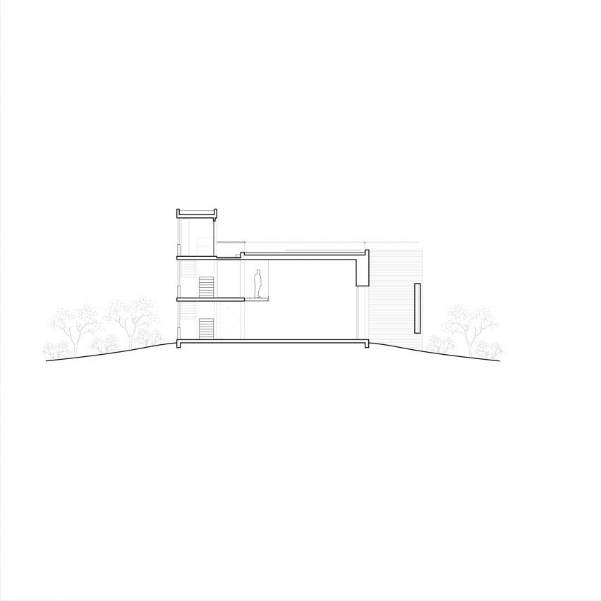 Section of Atelier Cambre by Esteras Perrote