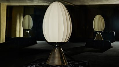 Eny Lee Parker egg lights at Milan design week 2026