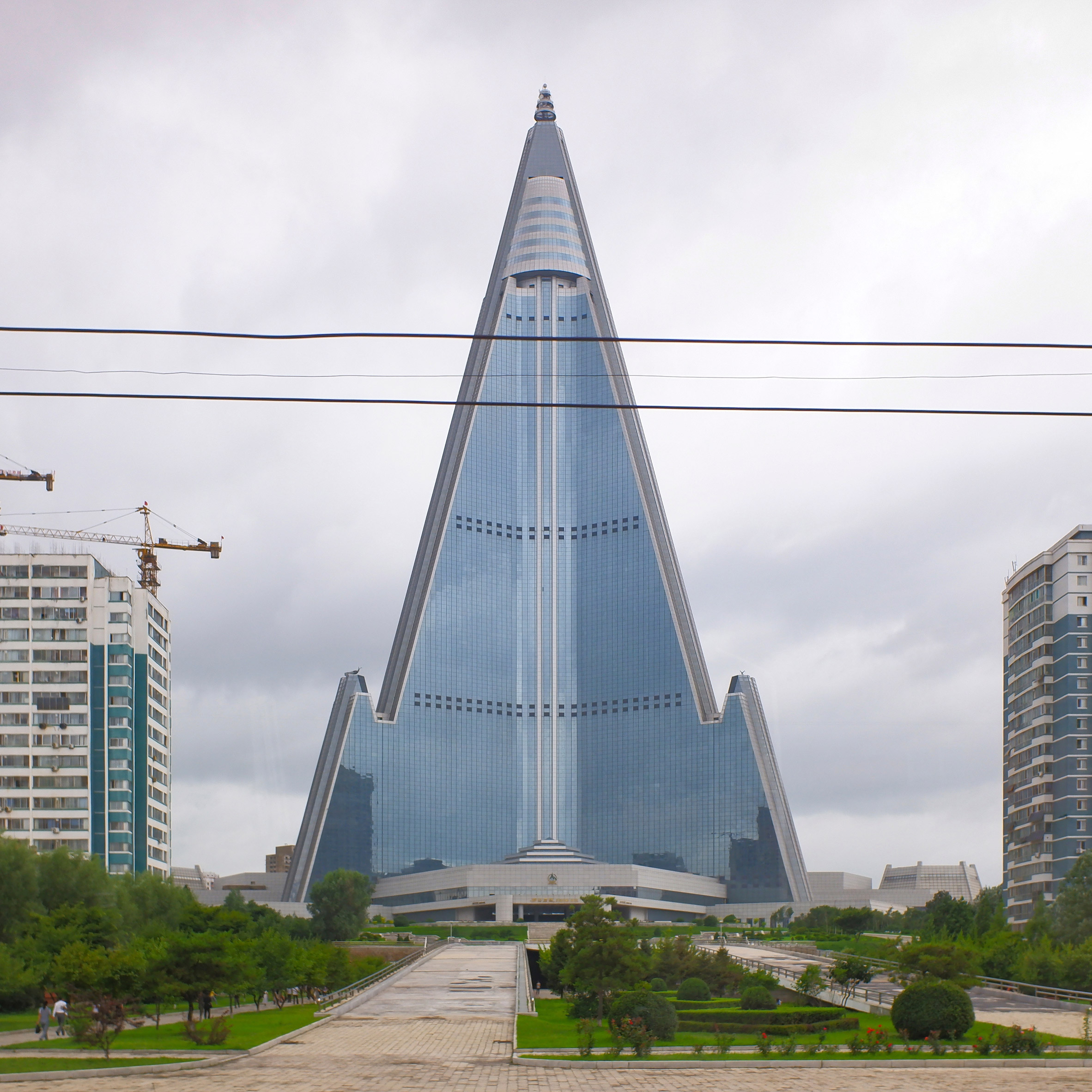 Ryugyong Hotel in Pyongyang