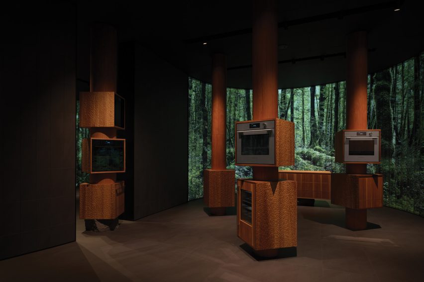 Ovens on trunks at Eurocucina