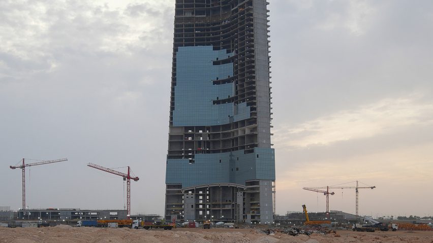 Jeddah Tower by Adrian Smith + Gordon Gill Architecture under construction in Saudi Arabia