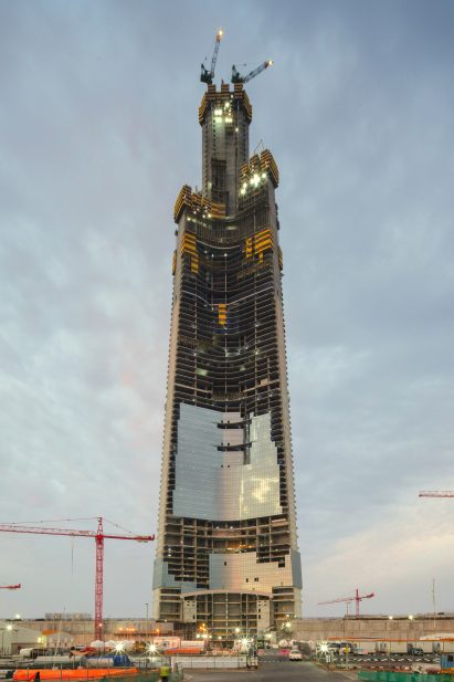 Jeddah Tower skyscraper under construction in Saudi Arabia