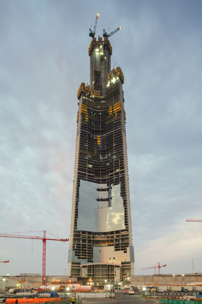 Jeddah Tower skyscraper under construction in Saudi Arabia
