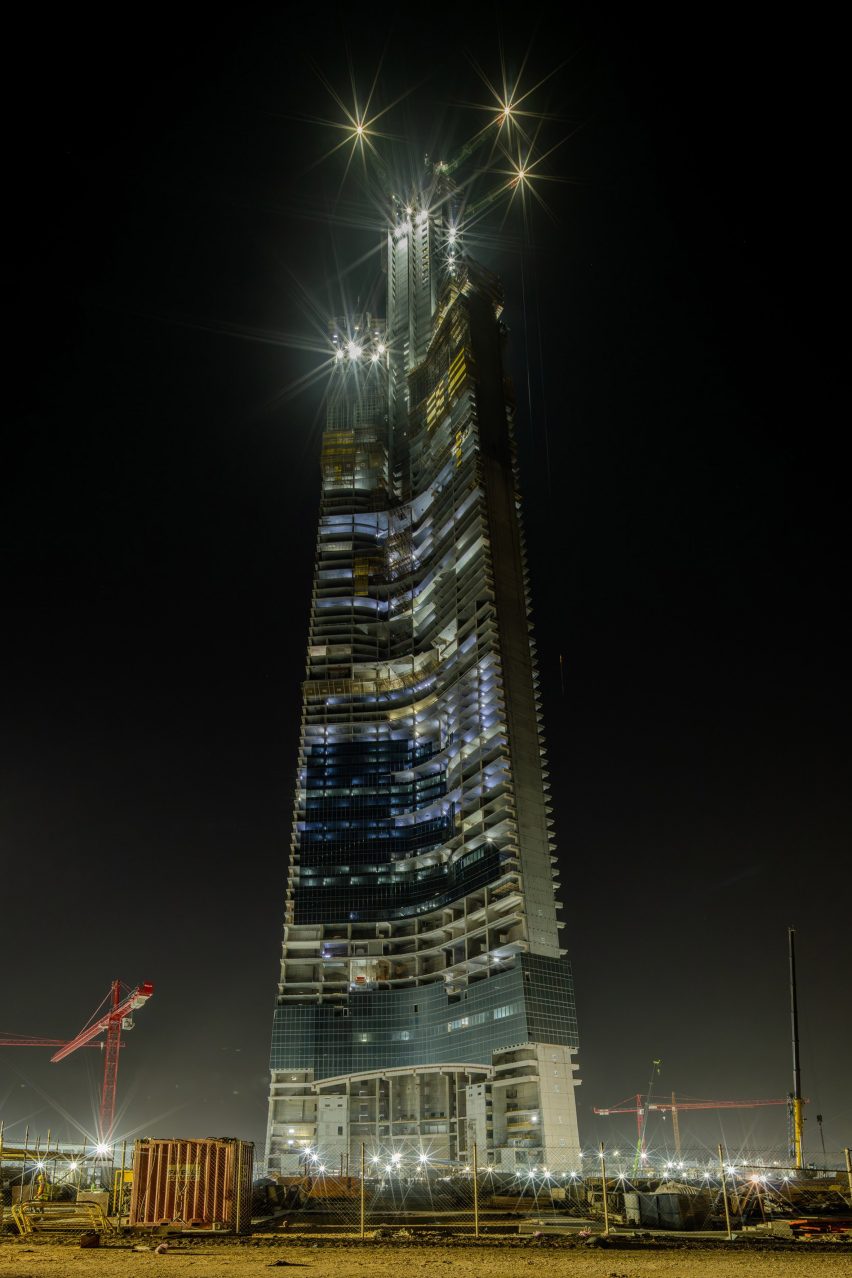 Jeddah Tower by Adrian Smith + Gordon Gill Architecture under construction in Saudi Arabia
