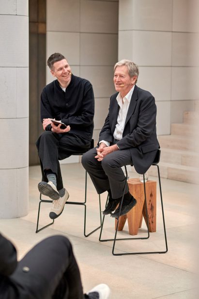 Portrait of Max Fraser and John Pawson during the Gaggenau talk in Milan