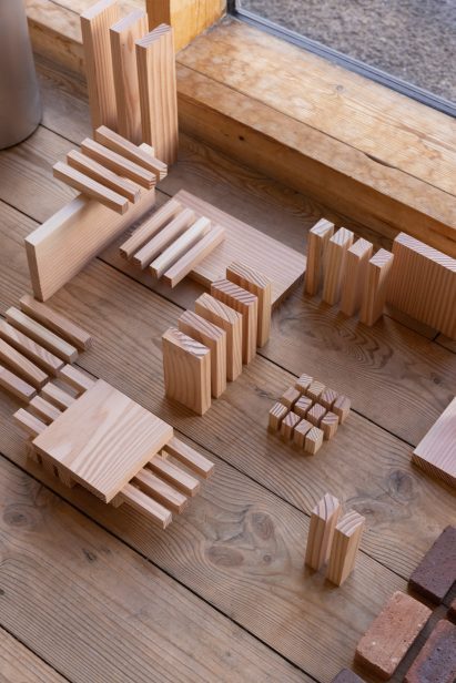 Bricks and wood