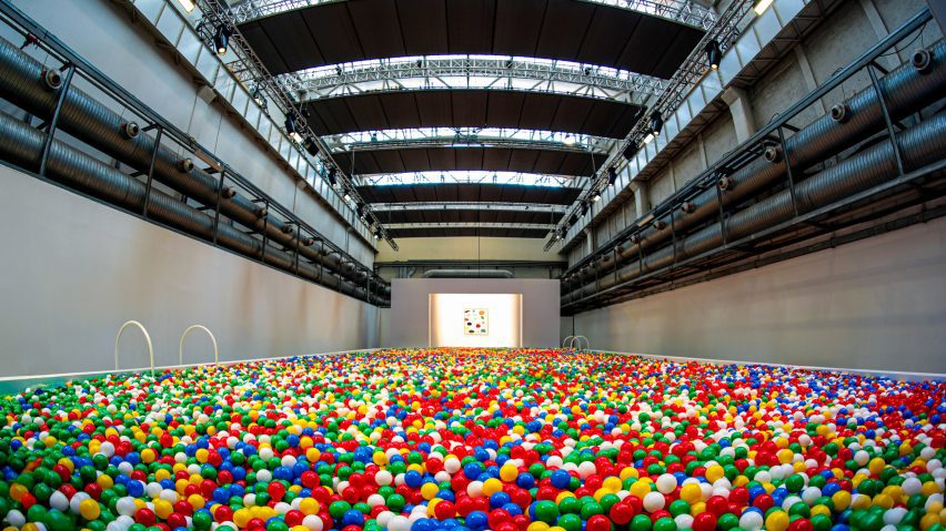 McDonald's ball pit at Milan design week