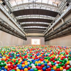 McDonald's ball pit at Milan design week