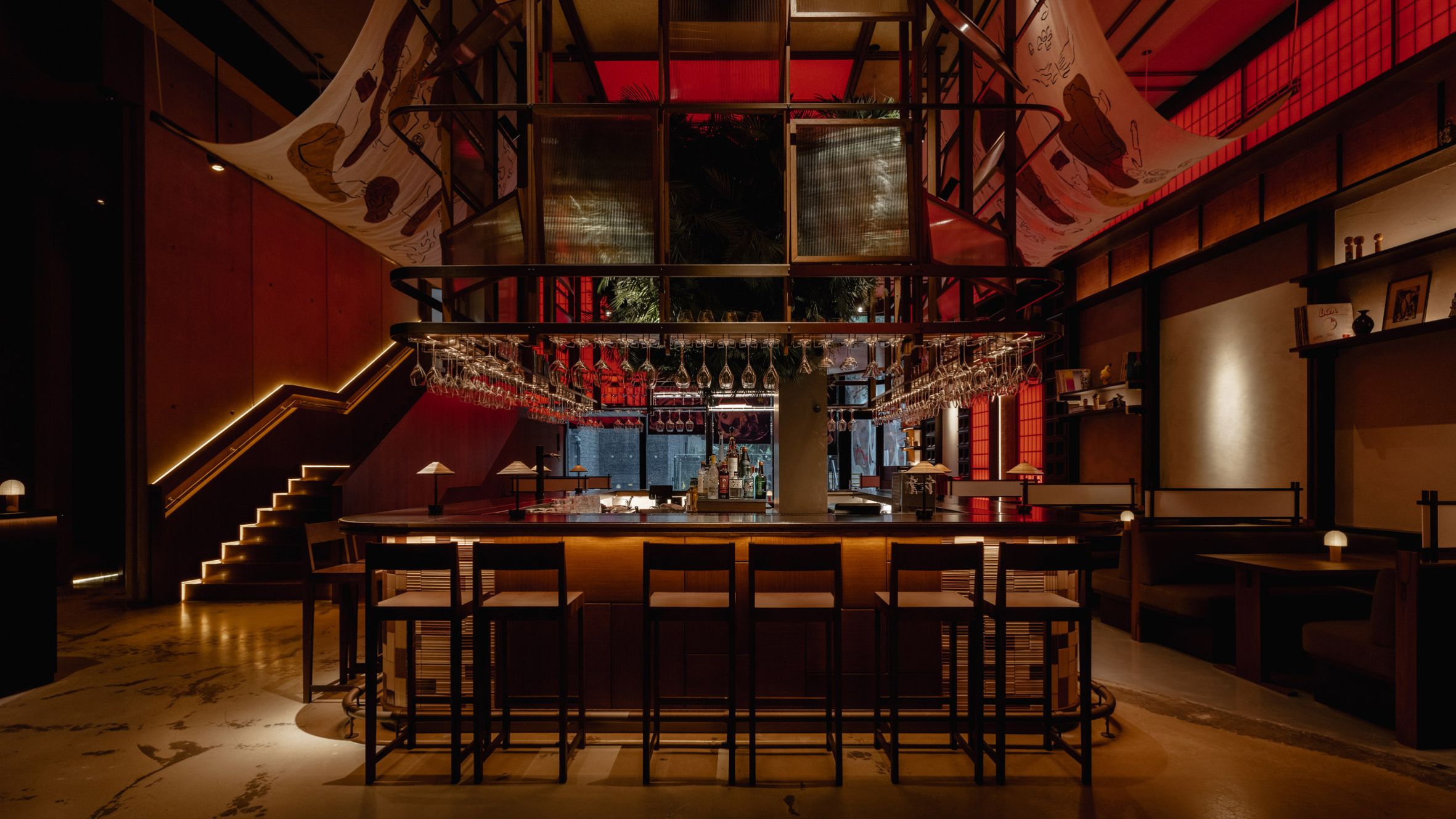 Astet Studio references Tokyo izakayas at Mitsu restaurant in London