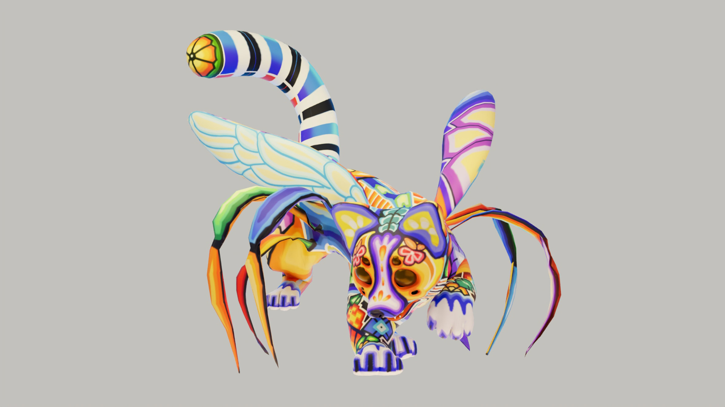 an image of a multicoloured creature