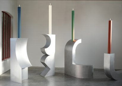 Aluminium candlesticks