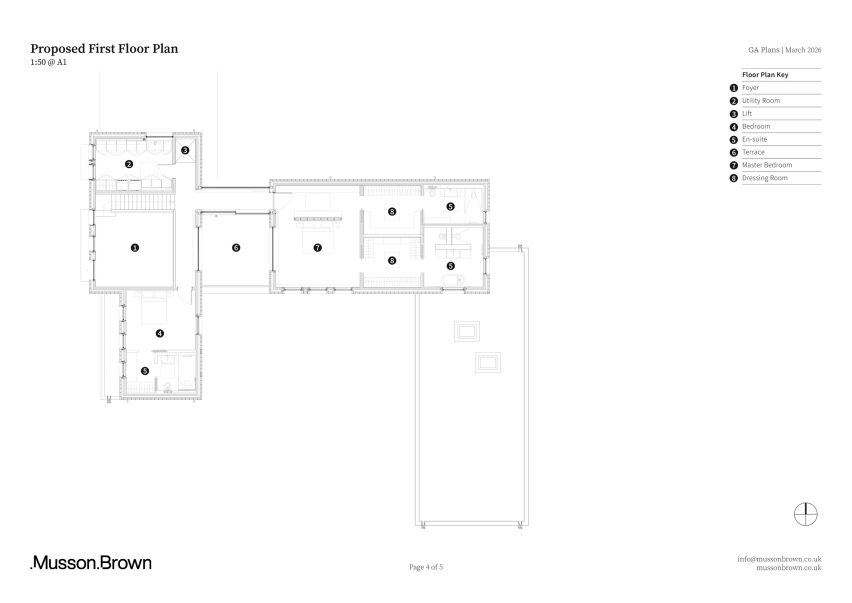 Plan of Home by Musson Brown Architects and Miltiadou Cook Mitzman