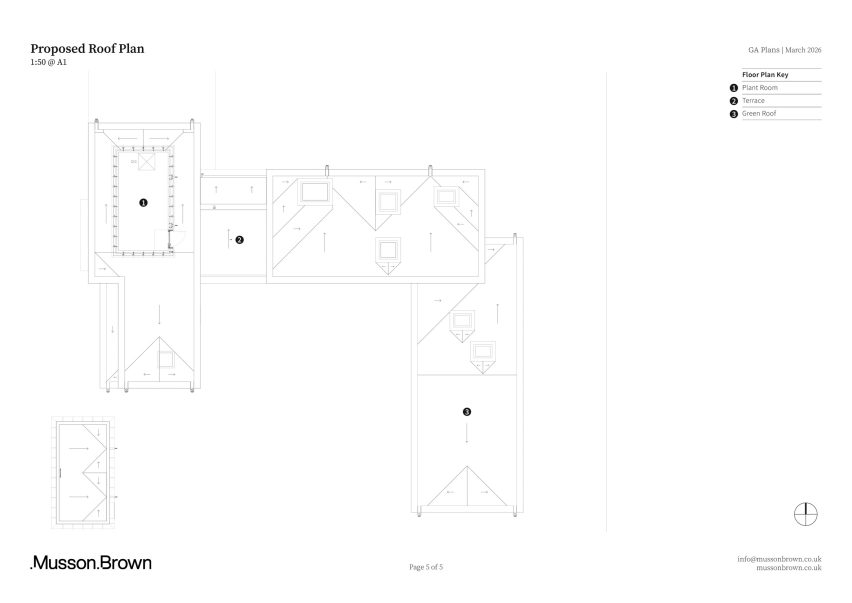 Plan of Home by Musson Brown Architects and Miltiadou Cook Mitzman