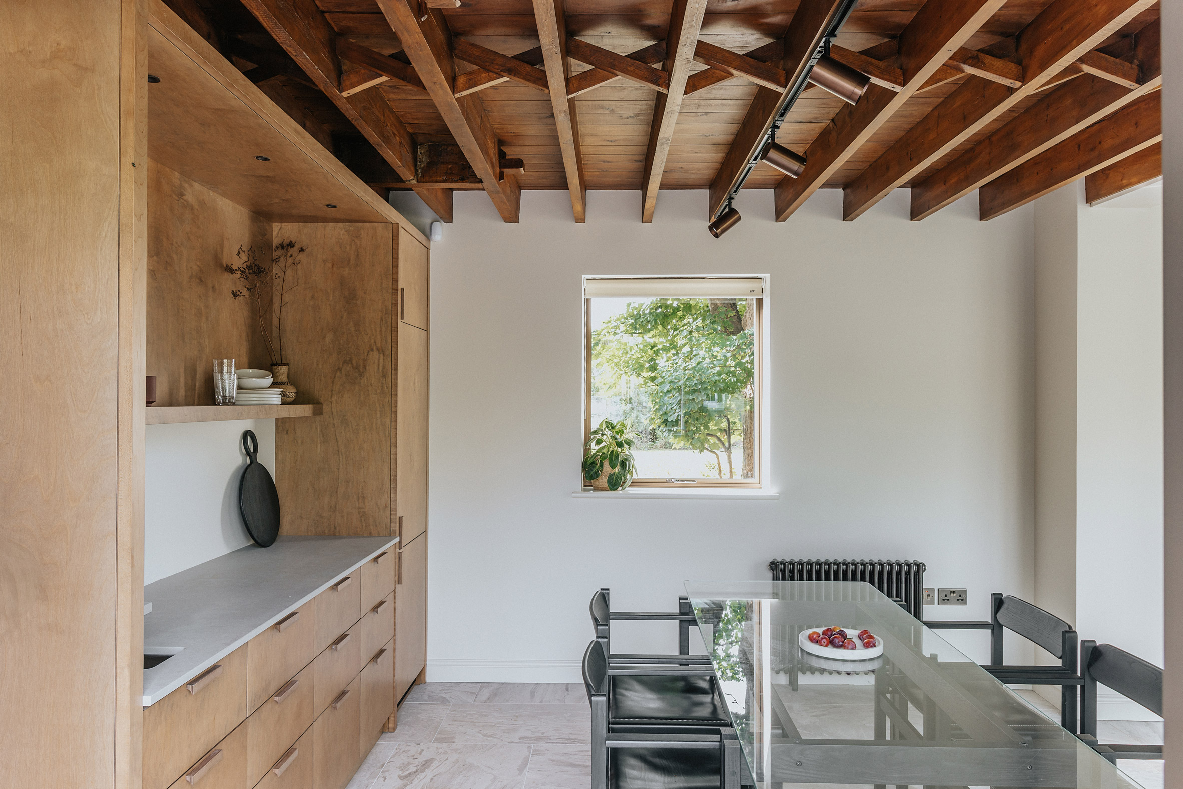 Kitchen interior at home extension by Neil Dusheiko Architects