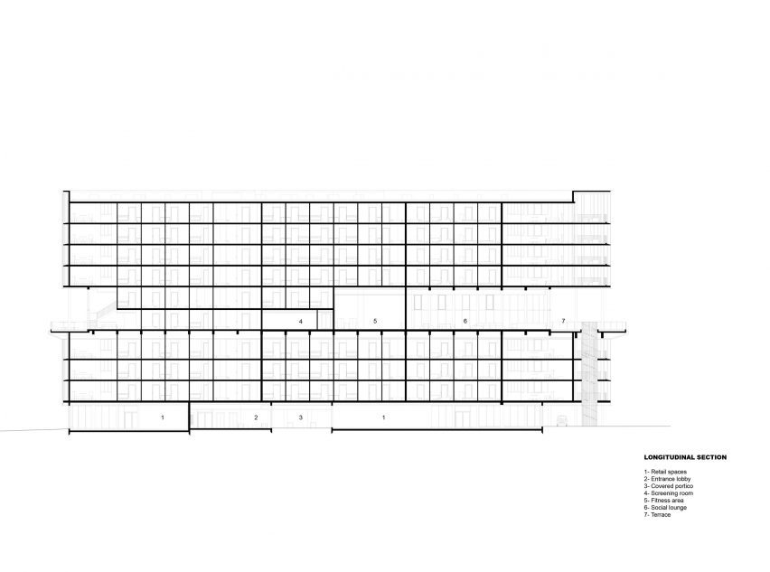 Section of Vatea by Nicolas Laisné Architectes
