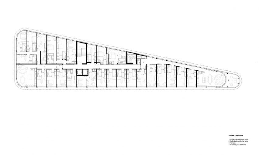 Plan of Vatea by Nicolas Laisné Architectes