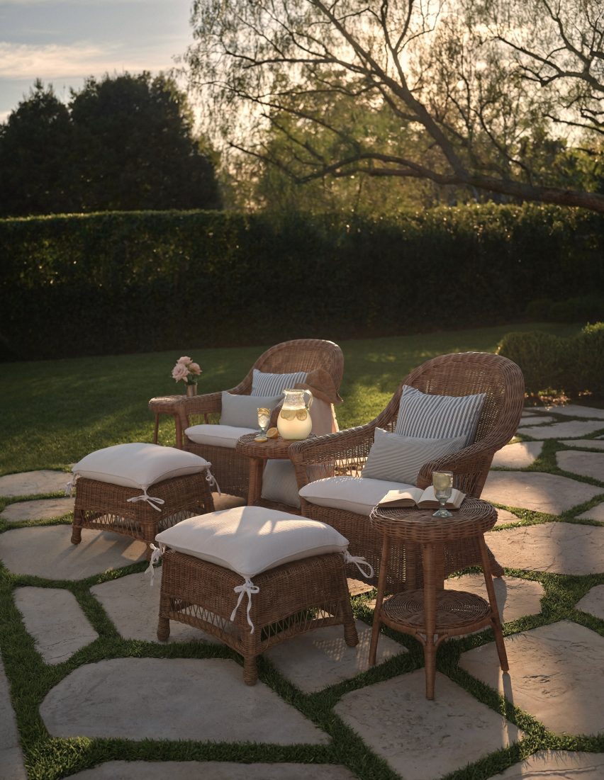 Rattan furniture collection by Pam Anderson