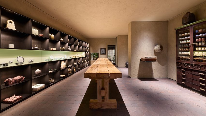 Chawan Cabinet exhibition by Theaster Gates