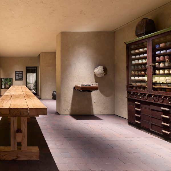 Chawan Cabinet exhibition by Theaster Gates