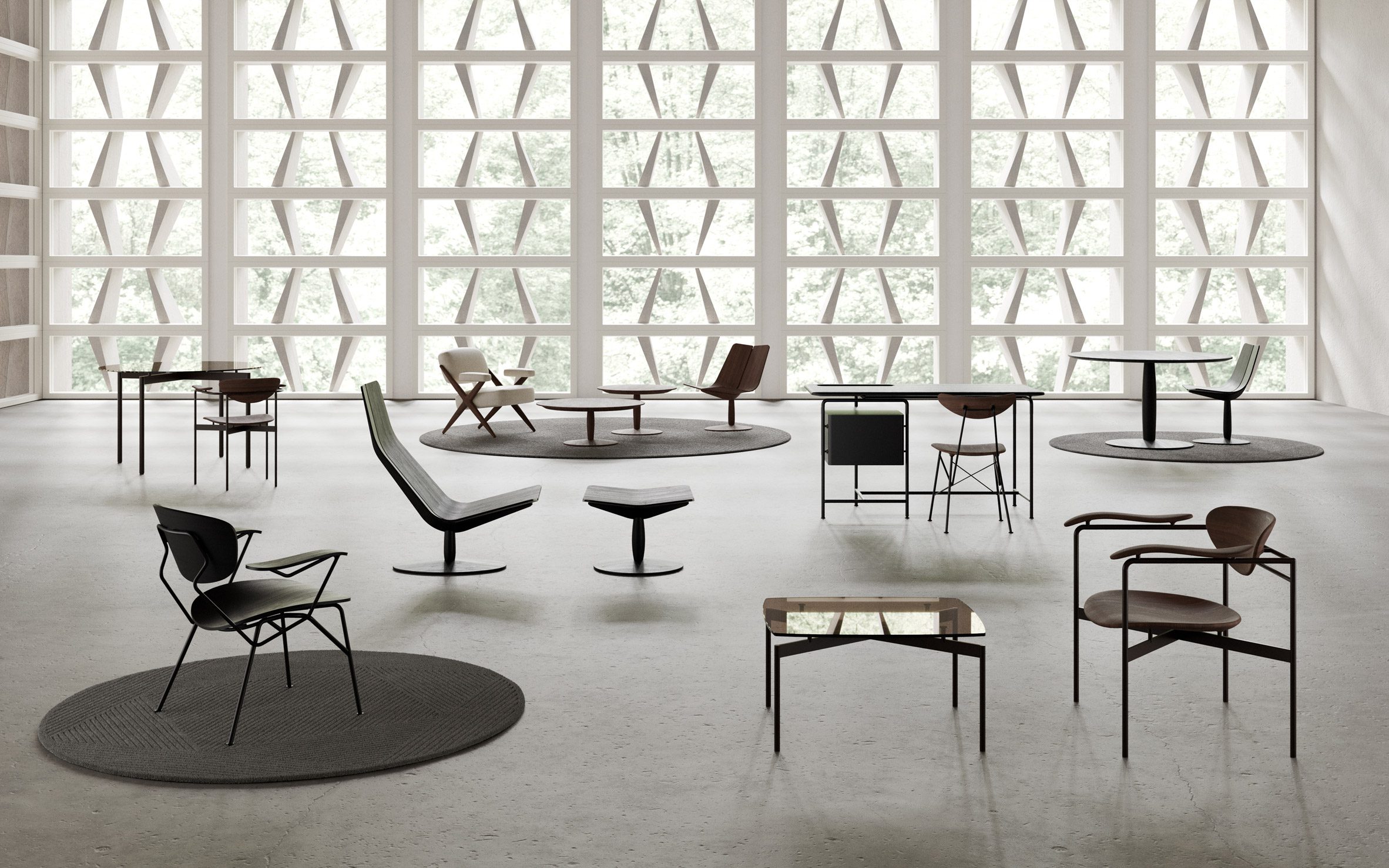 Furniture by Prostoria designed by Vjenceslav Richter