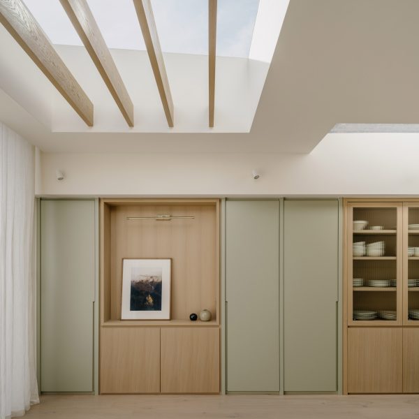 Green-toned joinery