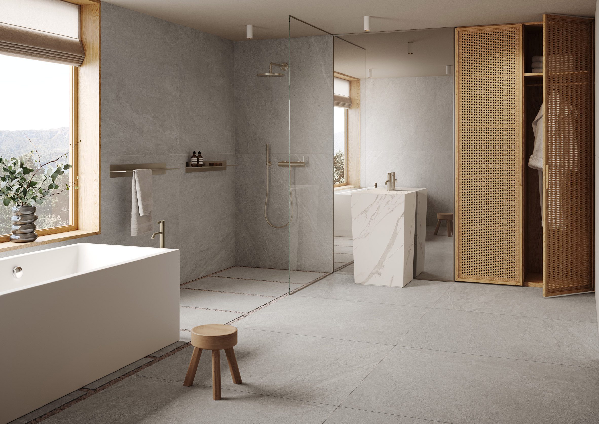 Saxum tiles by Casalgrande Padana