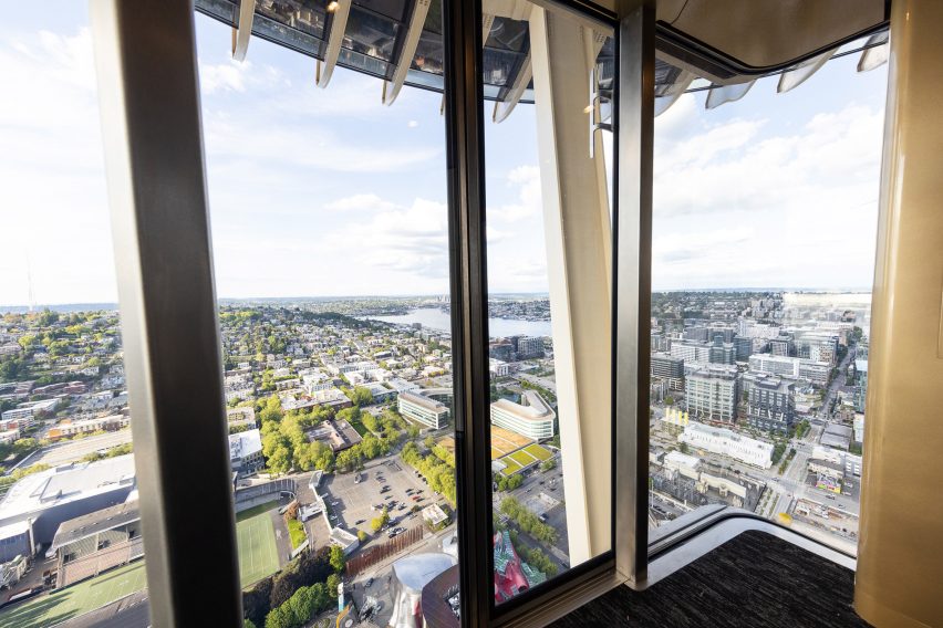 Seattle Space Needle double decker elevators