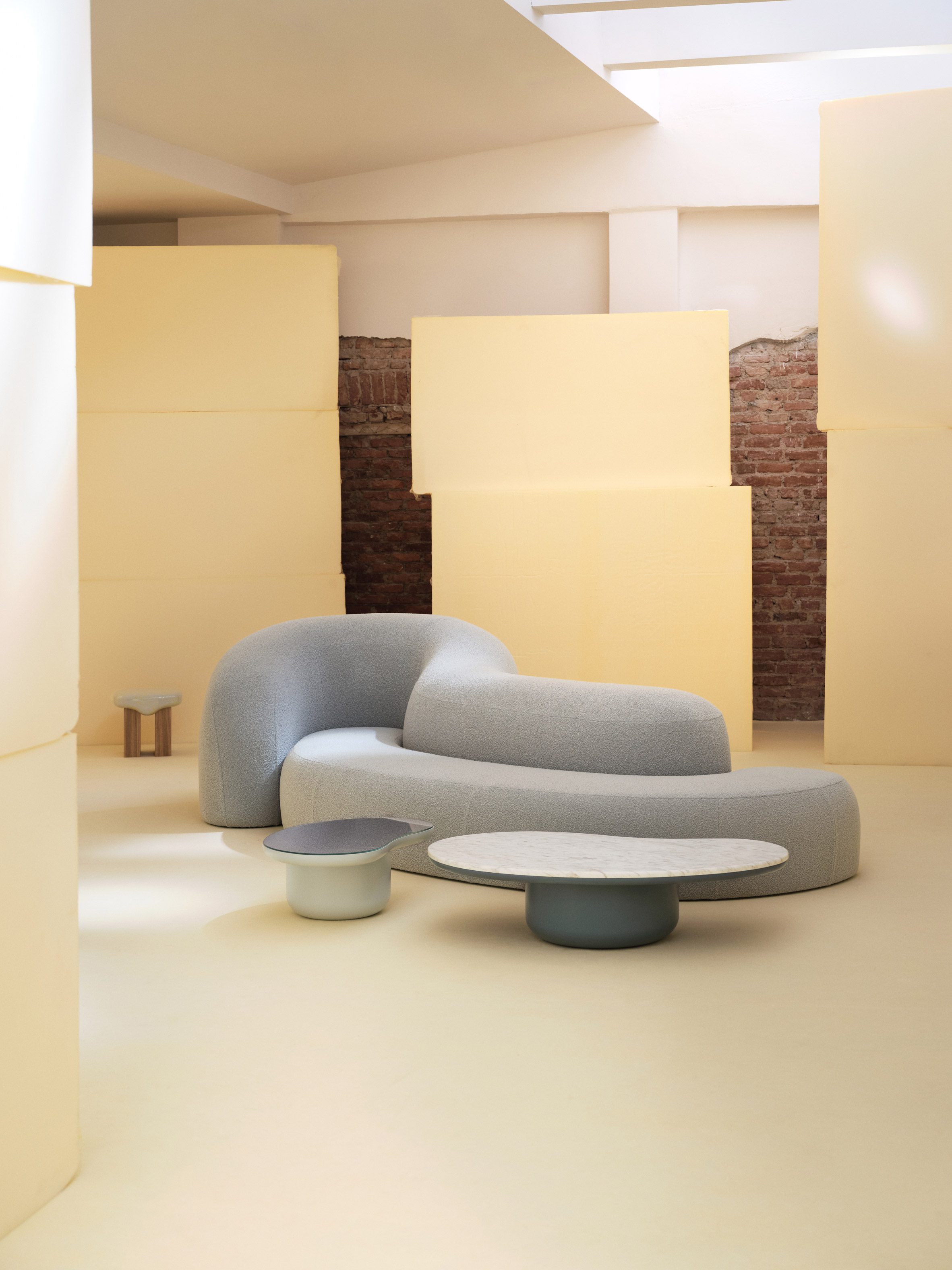 Undulating sofa