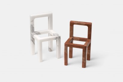 Stone chairs by Stefan Scholter