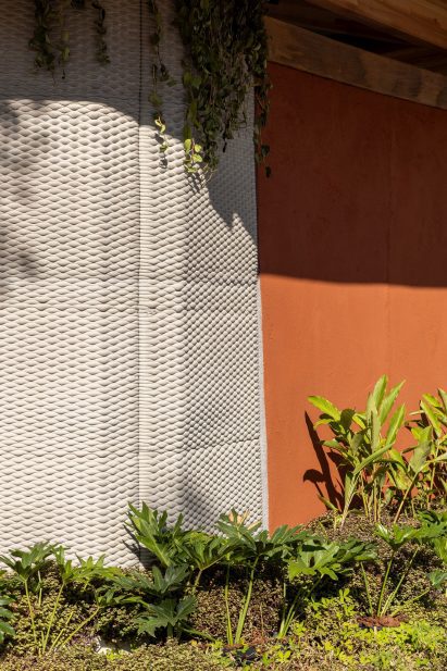 3D printed wall at Superlimao pavilion