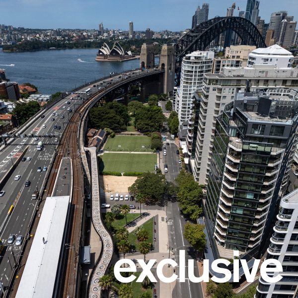 Bicycle ramp in Sydney Harbour