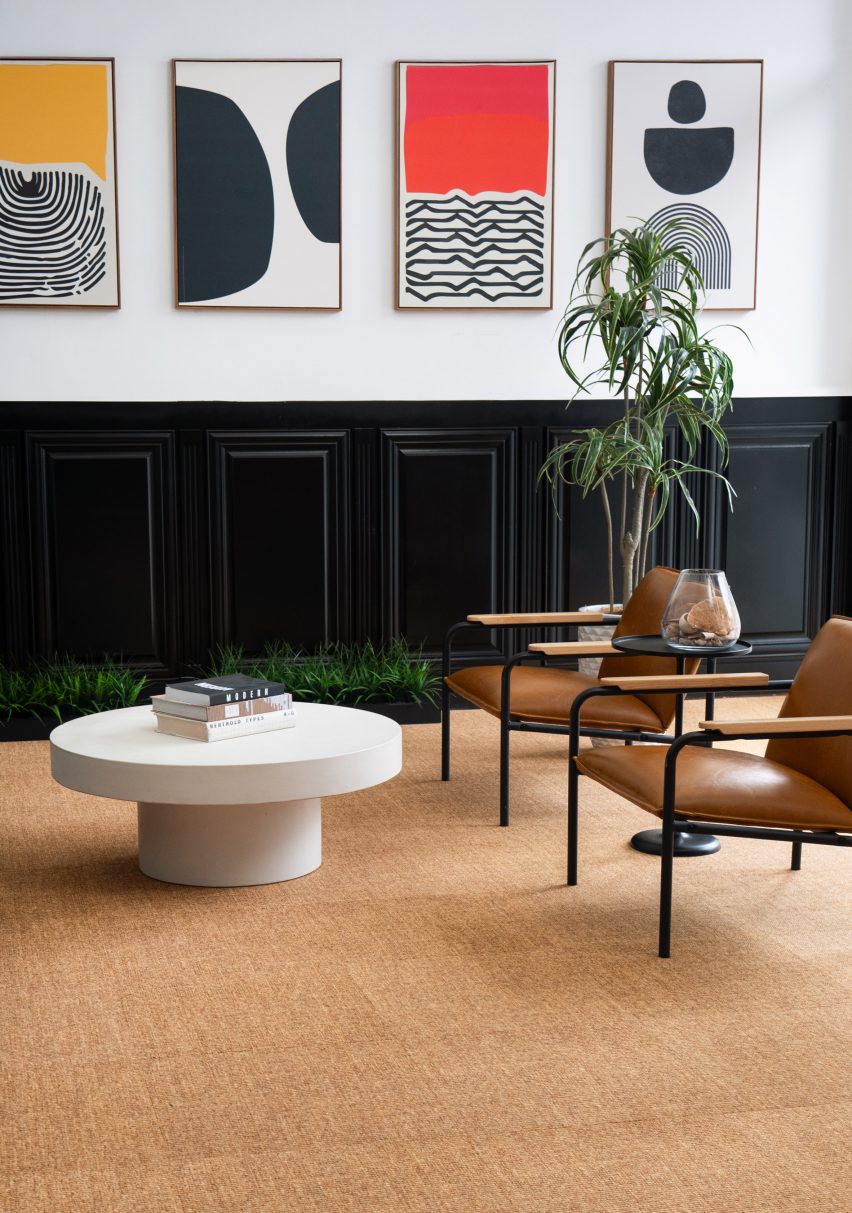 SynSisal carpet tiles by Curran