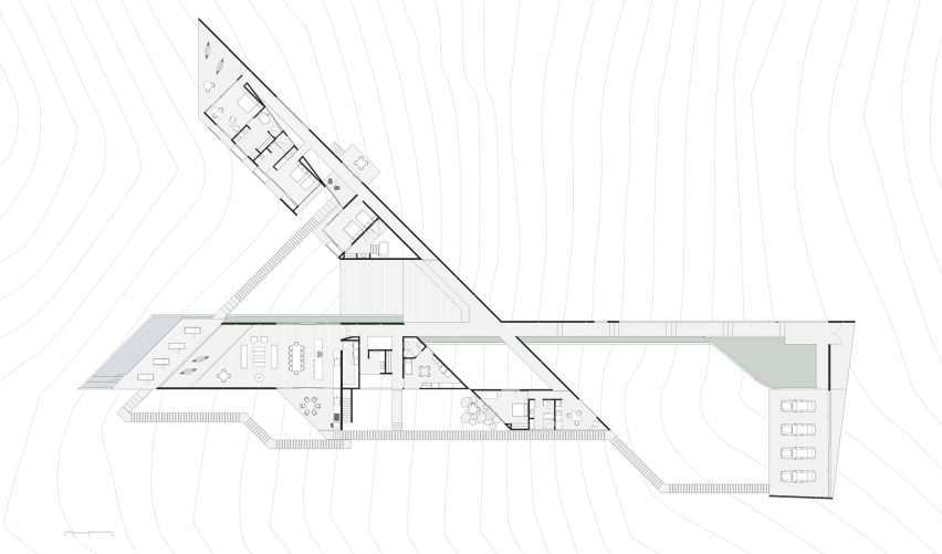 Plan of Casa Mavra by Taller Alberto Calleja