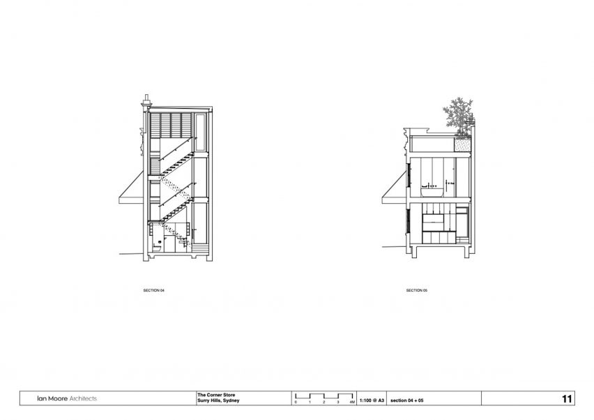 Section 4 and 5 of staircases and bathrooms