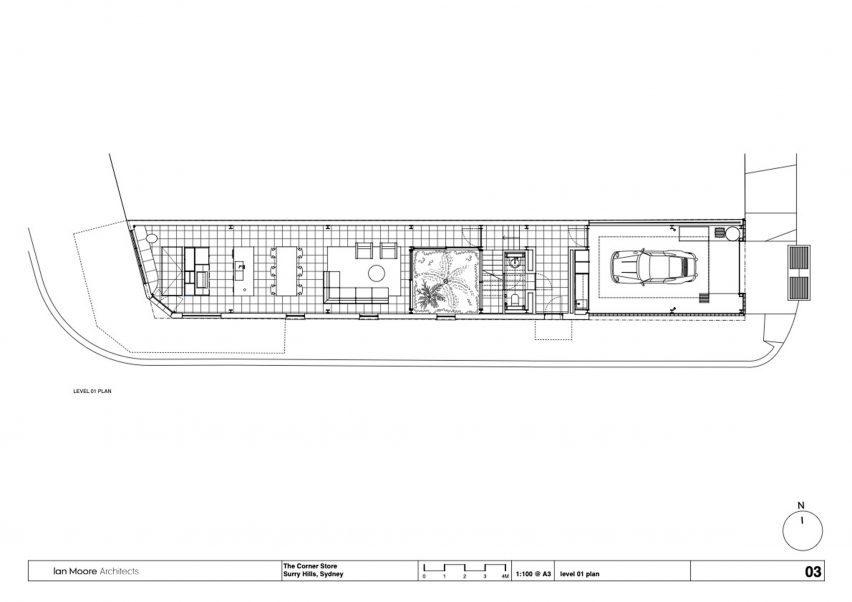 Level 1 plan for the The Corner Store in Sydney