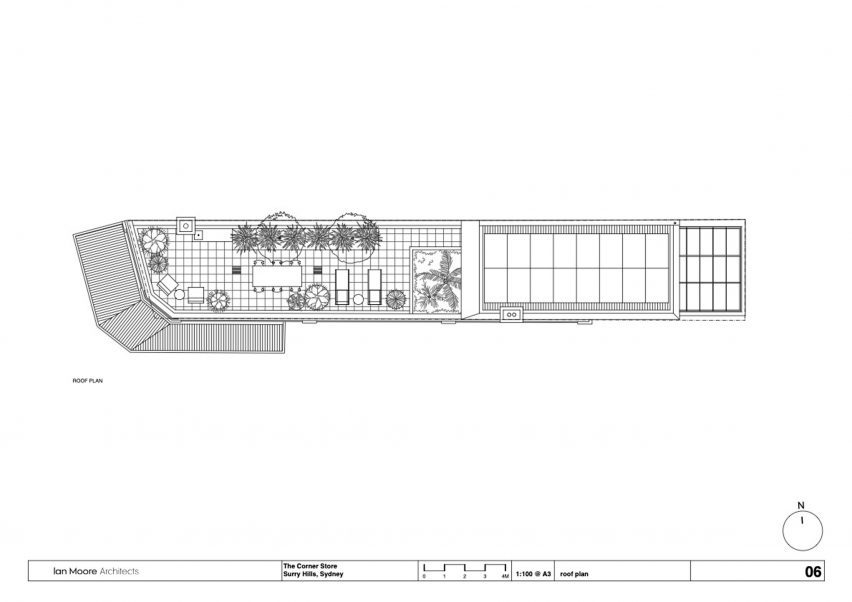 Roof plan for The Corner Store in Surry Hills