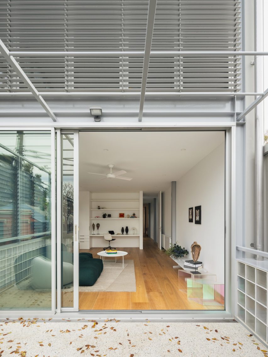 Steel frame and terrazzo floors