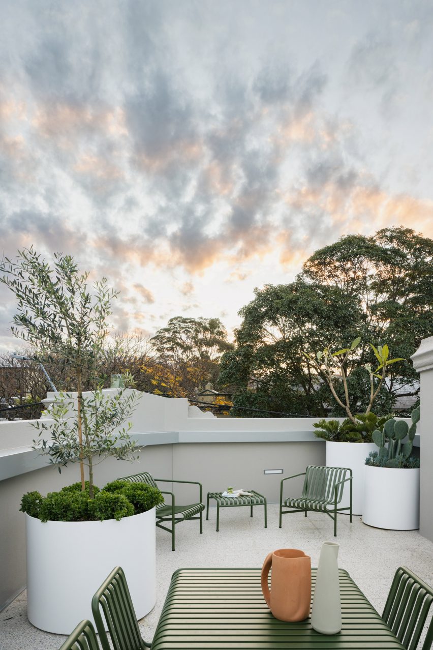 Rooftop terrace in Surry Hills