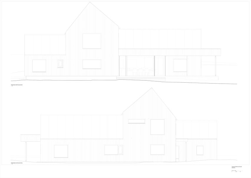 North and South elevations