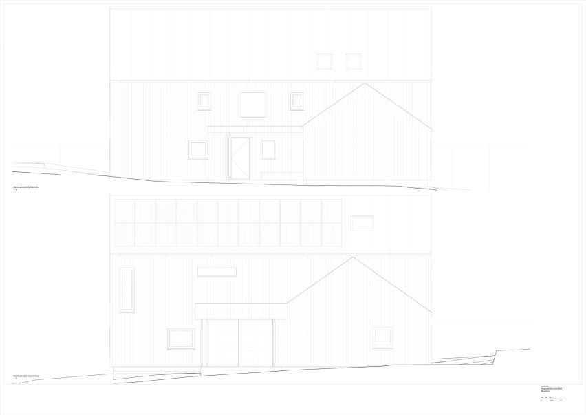 East and West elevations